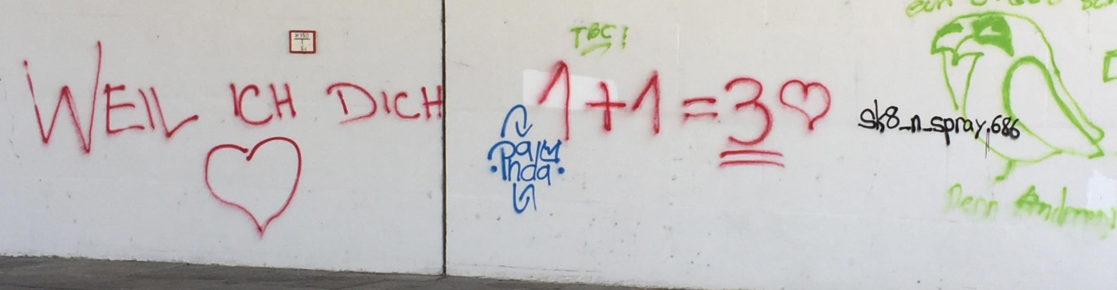 Graffitti 1+1=3